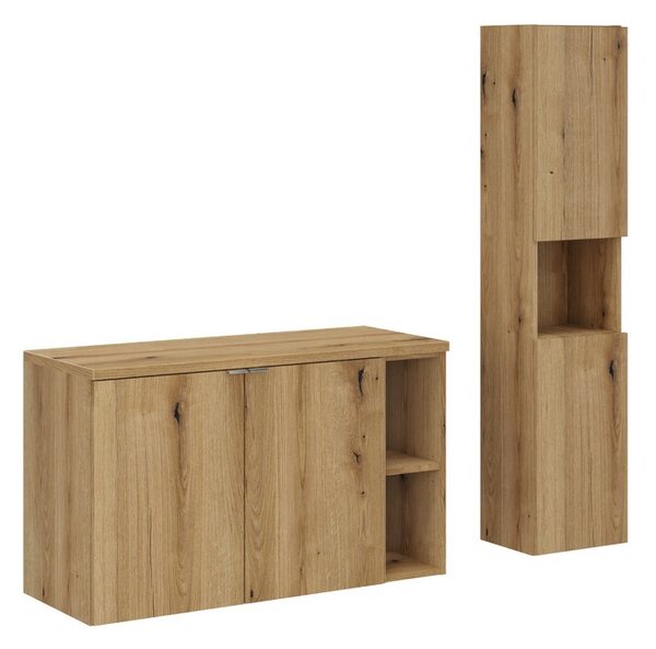 Comad Koupelnová sestava Nova Oak se skříňkami 100 cm dub evoke