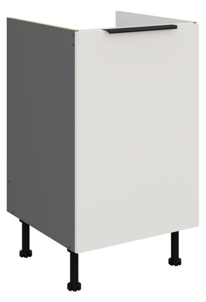Dolní dřezová skříňka LUNARA - šířka 50 cm, bílá / antracit