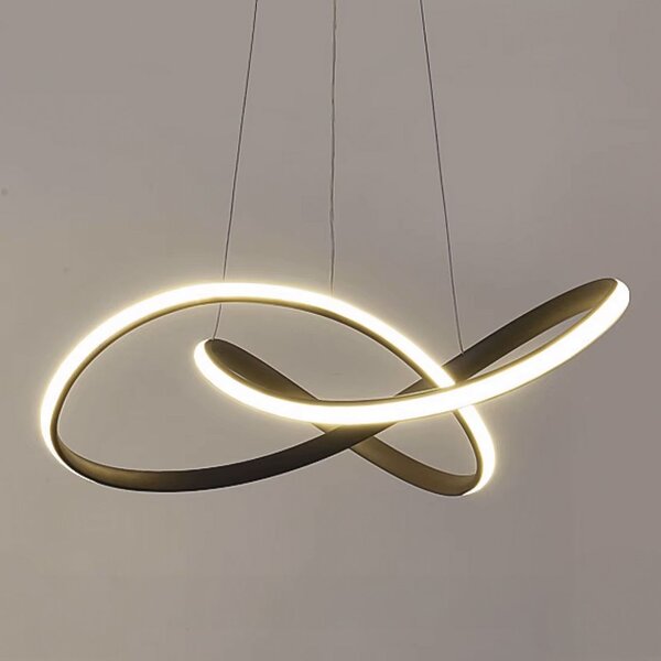 Toolight Toolight, LED stropní svítidlo 50cm, 32W + dálkové ovládání, G006-CP, černá, OSW-09747