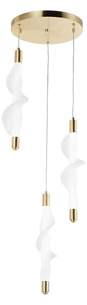 Toolight Moderní designové LED osvětlení G009-3CPR zlaté/bílé