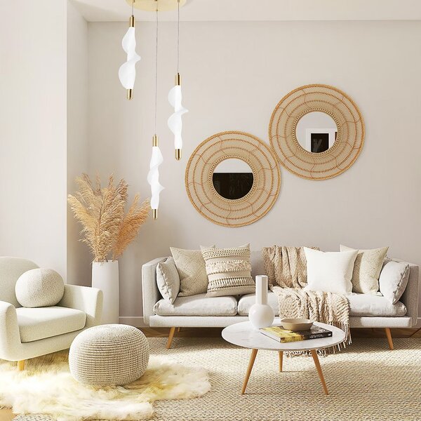 Toolight Moderní designové LED osvětlení G009-3CPR zlaté/bílé