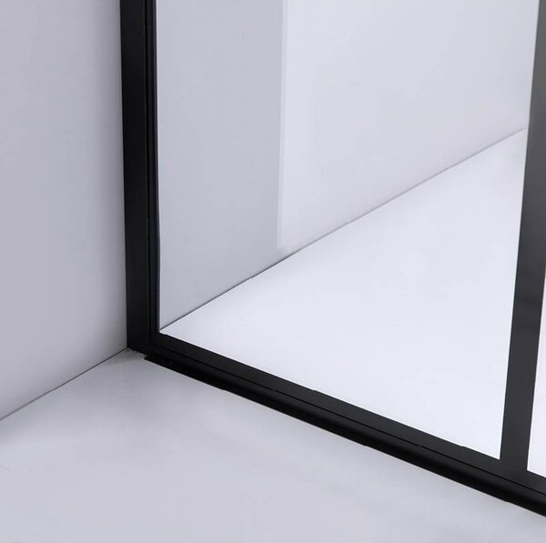 BPS-koupelny Sprchová zástěna Walk-in HYD-WI05 100 černá/transparent - bez vaničky