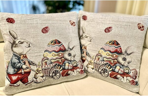 Velikonoční gobelínový povlak na polštář Chenille IT116 Barva Vícebarevná Rozměry 42x42 cm