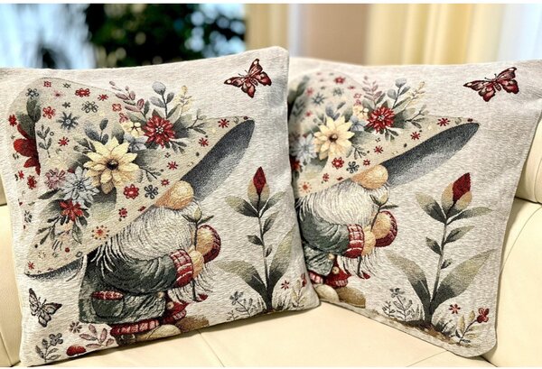 Gobelínový povlak na polštář Jarní skřítek Chenille IT118 Barva Vícebarevná Rozměry 42x42 cm