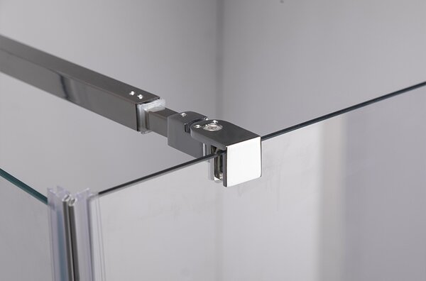 BPS-koupelny Čtvercový sprchový kout HYD-SK1180B 90x90 chrom/transparent - bez vaničky