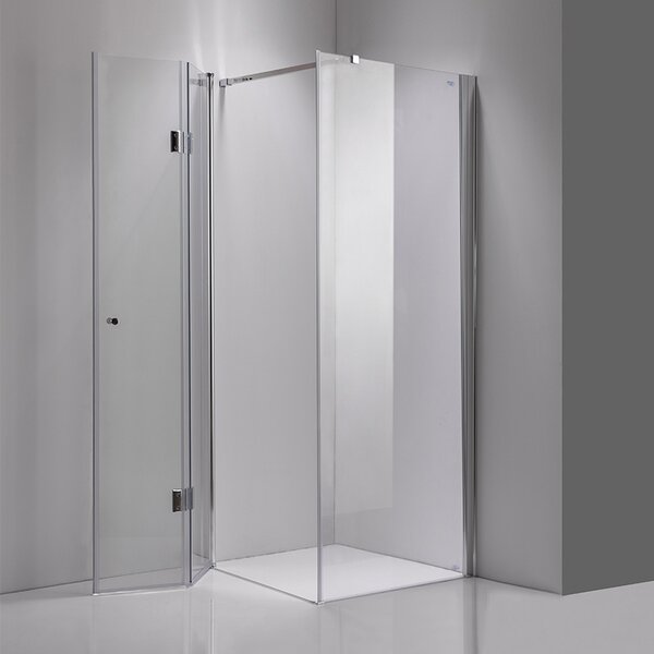 BPS-koupelny Čtvercový sprchový kout HYD-SK1180B 90x90 chrom/transparent - bez vaničky