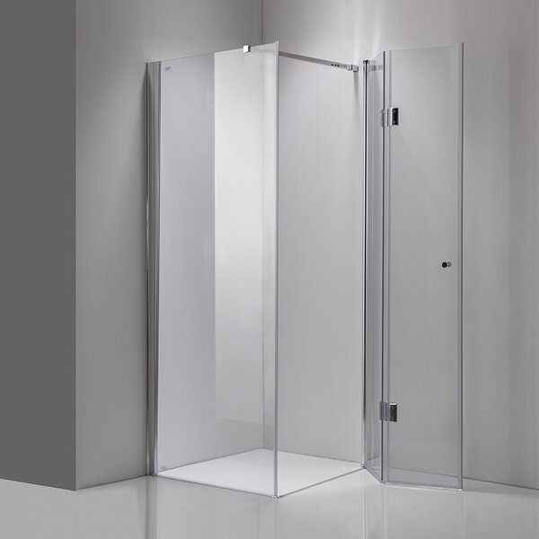 BPS-koupelny Čtvercový sprchový kout HYD-SK1180B 90x90 chrom/transparent - bez vaničky