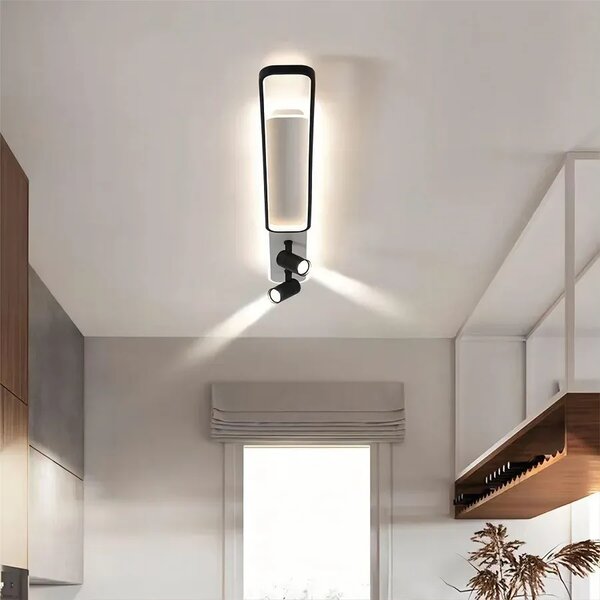 Toolight Toolight, LED stropní svítidlo s bodovými reflektory 100cm, 45W, 4000K, APP1438-C, černá-bílá, OSW-00967
