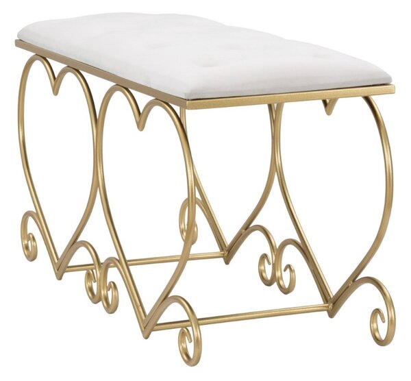 Designová lavice Efthymia 105 cm krémová