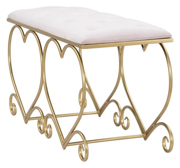 Designová lavice Efthymia 105 cm růžová
