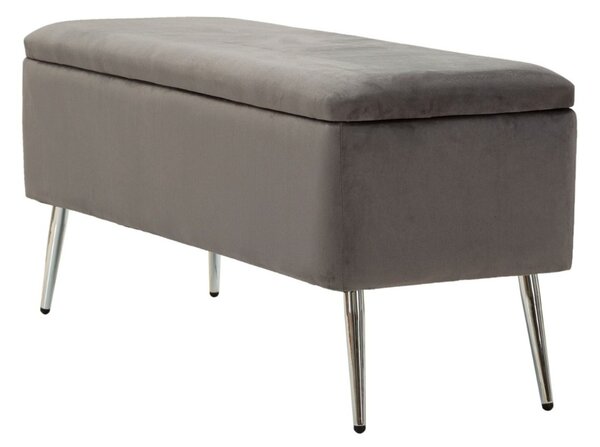 Designová lavice Caerwyn 112 cm šedá