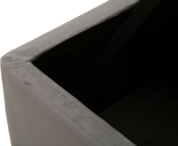 Designová lavice Caerwyn 112 cm šedá