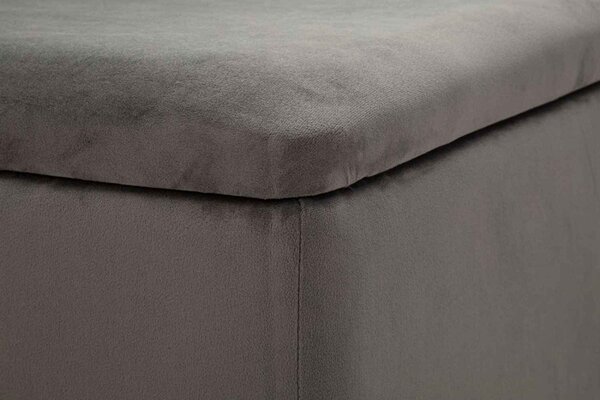 Designová lavice Caerwyn 112 cm šedá