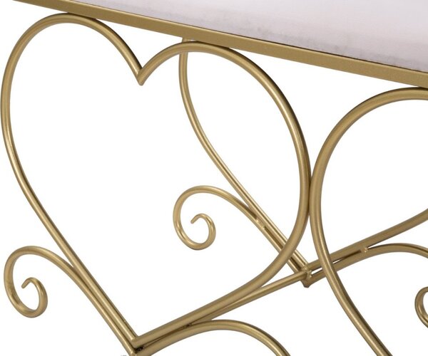 Designová lavice Efthymia 105 cm růžová