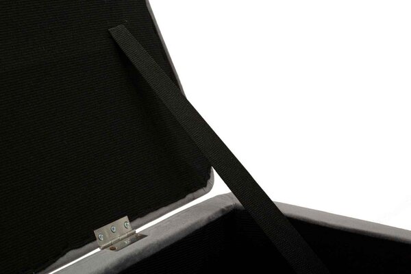 Designová lavice Caerwyn 112 cm šedá