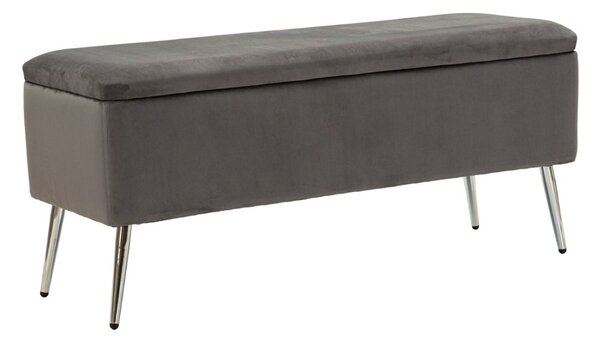 Designová lavice Caerwyn 112 cm šedá