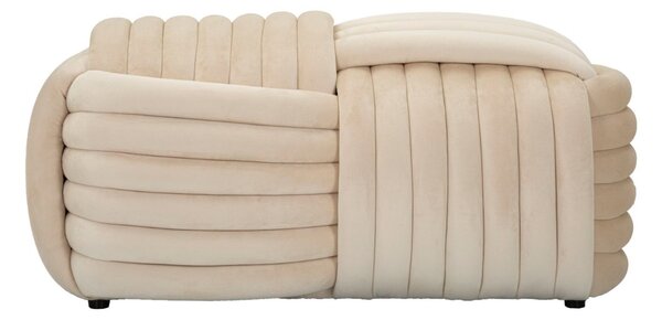 Designová lavice Nakeisha 90 cm krémová