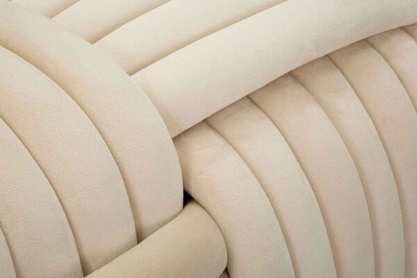 Designová lavice Nakeisha 90 cm krémová