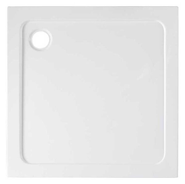 BPS-koupelny Čtvercový sprchový kout HYD-SK93D 70x70 chrom/transparent + vanička HYD-SSV-ST02C bílá