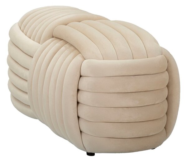 Designová lavice Nakeisha 90 cm krémová