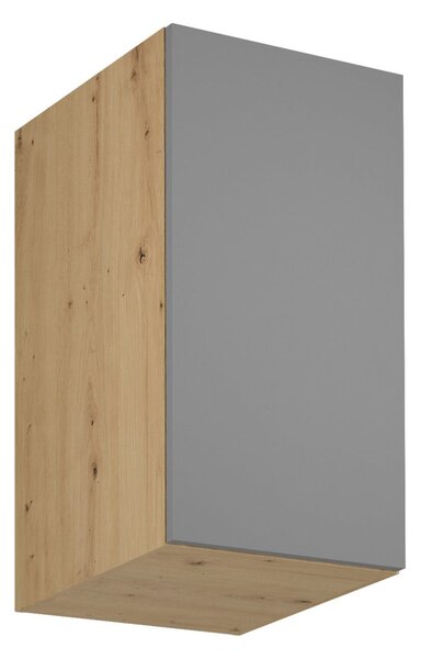 Horní hluboká kuchyňská skříňka VALEN - šířka 40 cm, dub artisan / šedobéžová