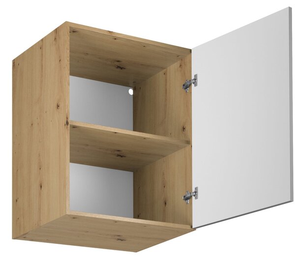 Horní hluboká kuchyňská skříňka VALEN - šířka 60 cm, dub artisan / šedobéžová
