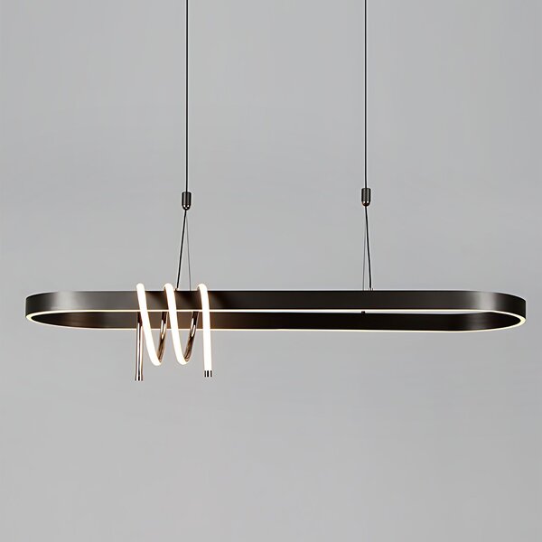 Toolight Toolight, LED stropní osvětlení 120cm, 32W, 3000K, LHJ040-CP, černá matná, OSW-50018
