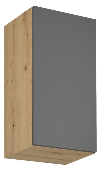 Horní kuchyňská skříňka VALEN - šířka 40 cm, dub artisan / šedá