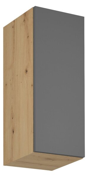 Horní kuchyňská skříňka VALEN - šířka 30 cm, dub artisan / šedá
