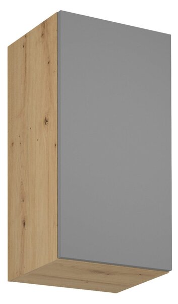 Horní kuchyňská skříňka VALEN - šířka 40 cm, dub artisan / šedobéžová