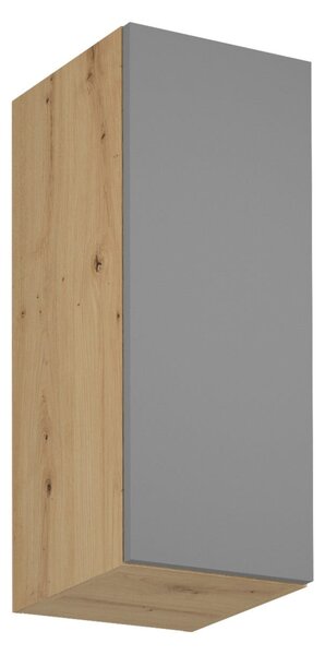 Horní kuchyňská skříňka VALEN - šířka 30 cm, dub artisan / šedobéžová