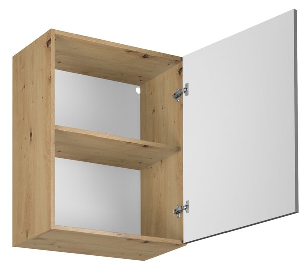 Horní kuchyňská skříňka VALEN - šířka 60 cm, dub artisan / šedá