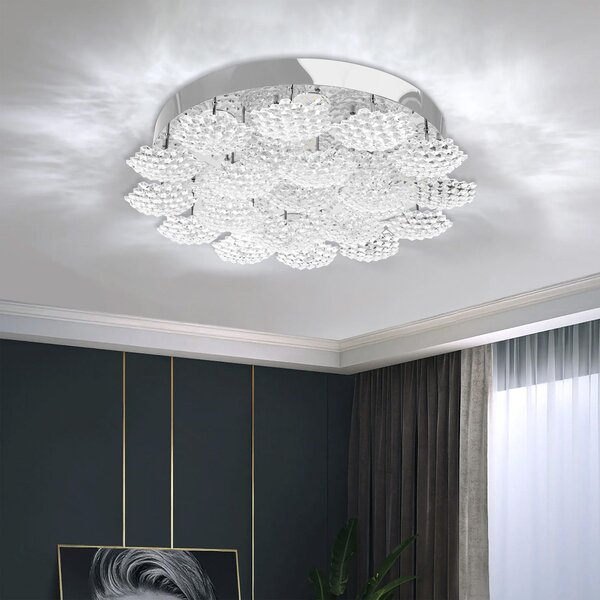 Toolight Stropní LED osvětlení Crystal Modern D9 MS014-C chrom