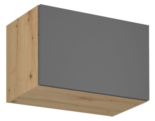 Horní skříňka s výklopnými dvířky VALEN - šířka 60 cm, dub artisan / šedá