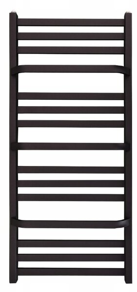 Regnis LOX DUO, topné těleso 300x1500mm, 644W, černá matná, LOXDUO1500/300/D270/BLACK