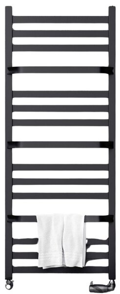 Regnis LOX DUO, topné těleso 300x570mm, 401W, černá matná, LOXDUO570/300/D270/BLACK