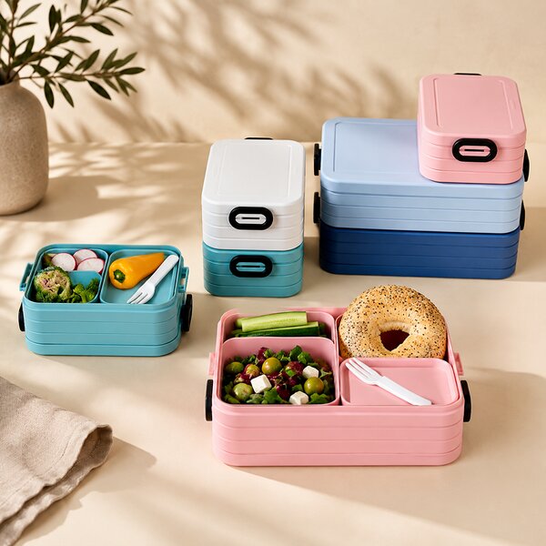 Bento svačinový box Midi 900ml, Mepal, světle modrý