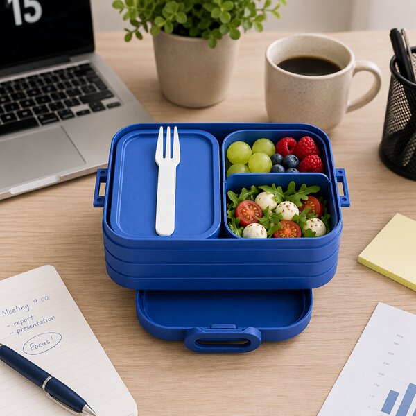Bento svačinový box Midi, 900ml, Mepal, námořní modrá