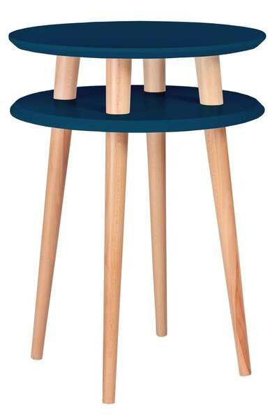 Ragaba Odkládací stolek Iram, 45x45x61 cm, petrolejová/bílá