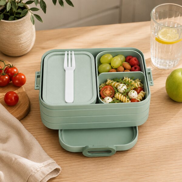 Bento svačinový box Midi, 900ml, Mepal, světle zelený