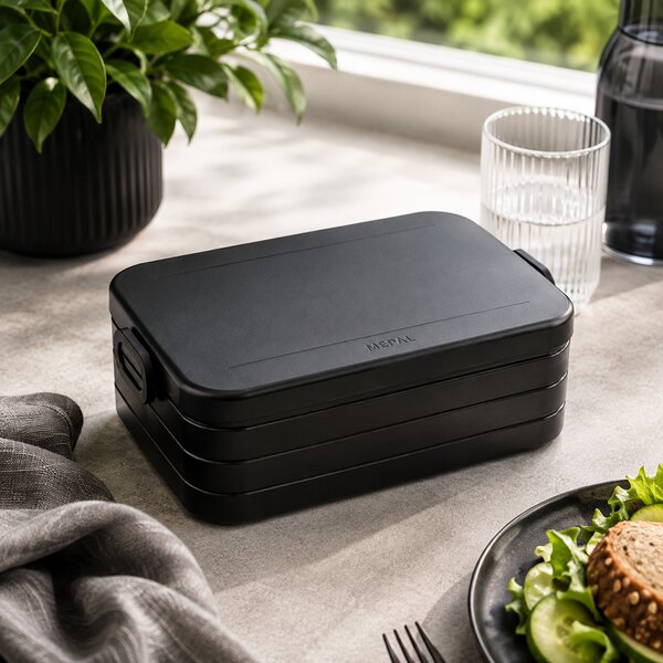 Bento svačinový box Midi, 900ml, Mepal, antracitový