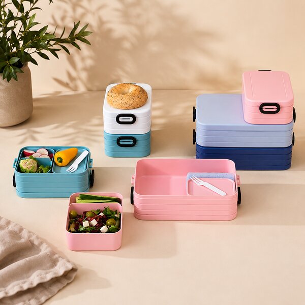 Bento svačinový box Midi 900ml, Mepal, světle modrý