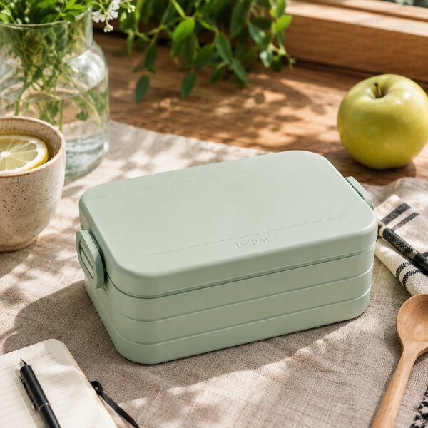 Bento svačinový box Midi, 900ml, Mepal, světle zelený
