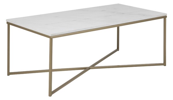 Actona Bílý konferenční stolek Bisoli, 120x60x46 cm