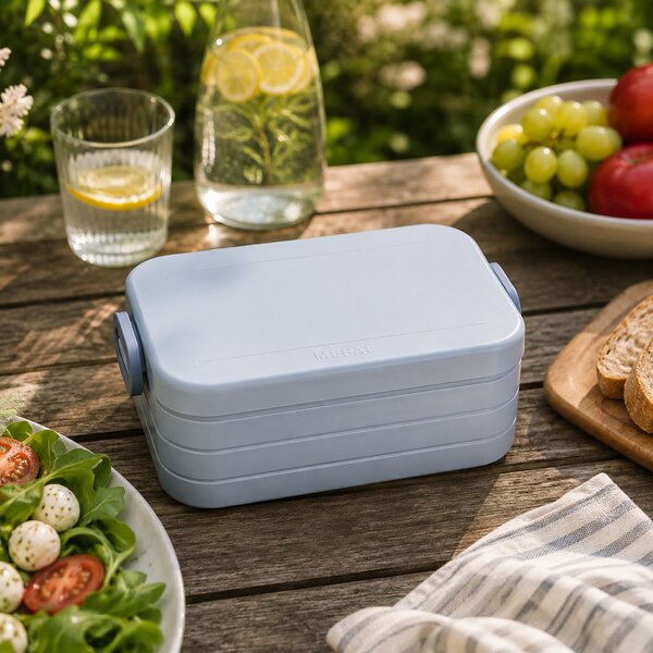 Bento svačinový box Midi 900ml, Mepal, světle modrý
