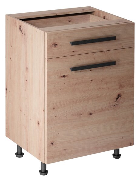 Dolní skříňka se šuplíkem VALEN 2 - šířka 60 cm, dub artisan