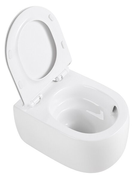 BPS-koupelny Závěsná WC mísa se SoftClose sedátkem HYD-6775, bílá