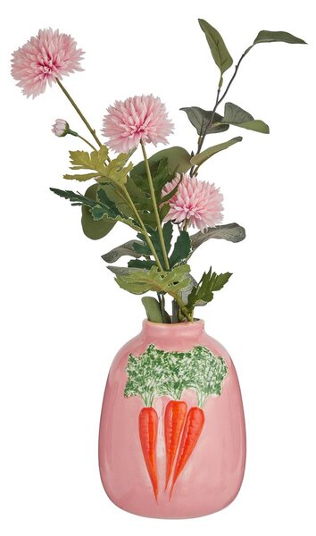 VEGGIE Váza mrkev 18 cm - růžová