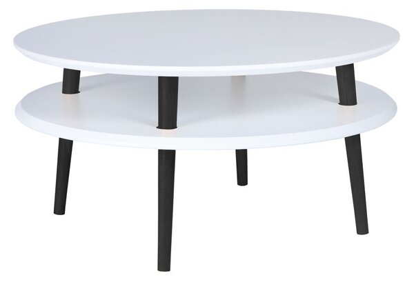 Ragaba Konferenční stolek Iram, 70x70x35 cm, bílá/černá