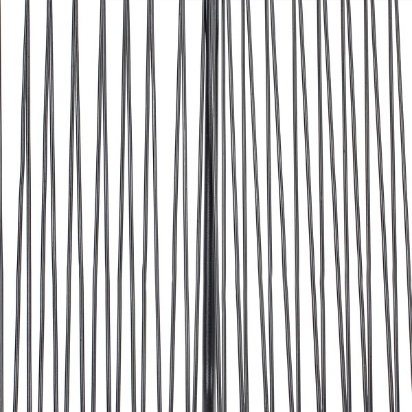 Zahradní lavice ACAPULCO II 113 cm Umělý ratan Černá